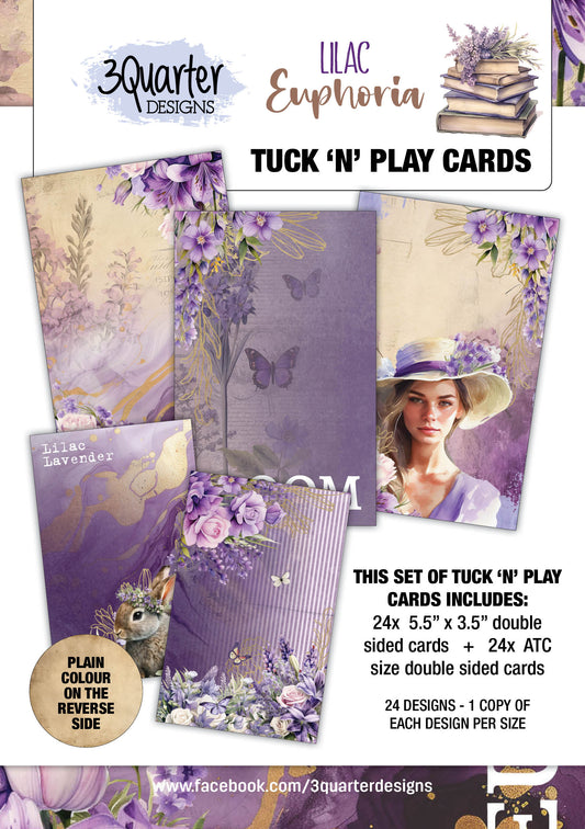 3Quarter Designs Tuck 'n'Play Cards - Lilac Euphoria