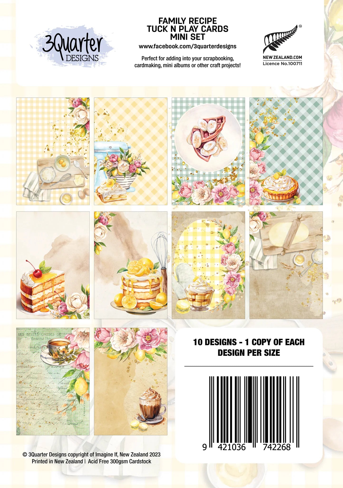 3Quarter Designs Tuck 'n' Play Cards - Family Recipe