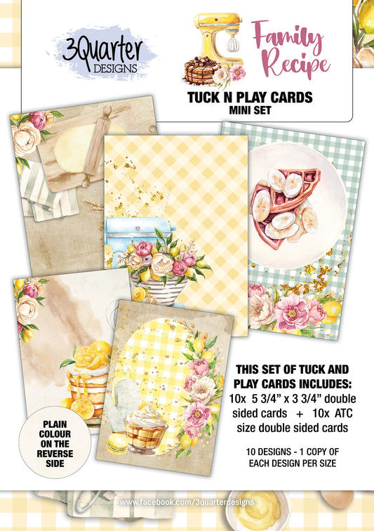 3Quarter Designs Tuck 'n' Play Cards = Family Recipe