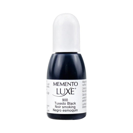 Tsukineko Memento Luxe Ink Pad Refill- Tuxedo Black