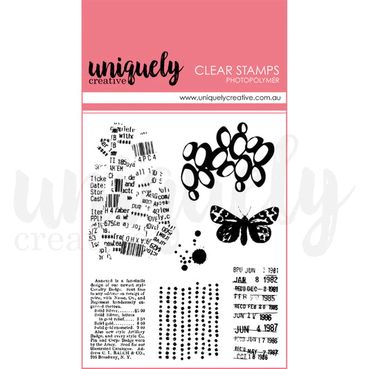 Uniquely Creative Photopolymer Clear Stamps- Heart & Soul Mixed Media