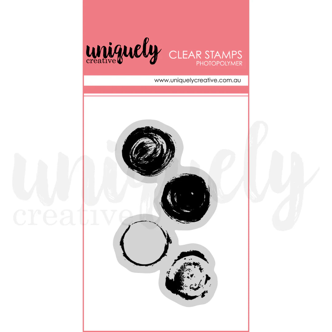 Uniquely Creative Clear Photopolymer Stamp- Circular Vibes