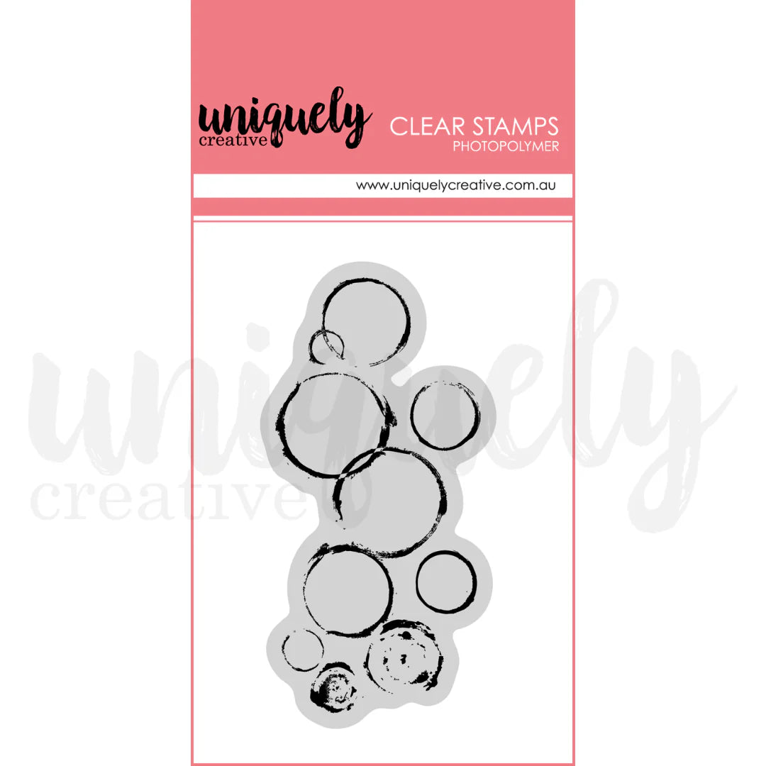 Uniquely Creative Clear Photopolymer Stamp- Chaotic Round Stamp