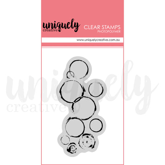 Uniquely Creative Clear Photopolymer Stamp- Chaotic Round Stamp