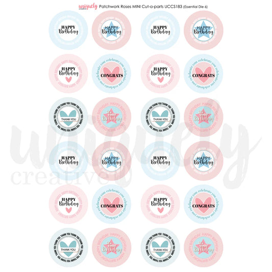 Uniquely Creative Mini Cut-a-Part Sheet - Patchwork Roses