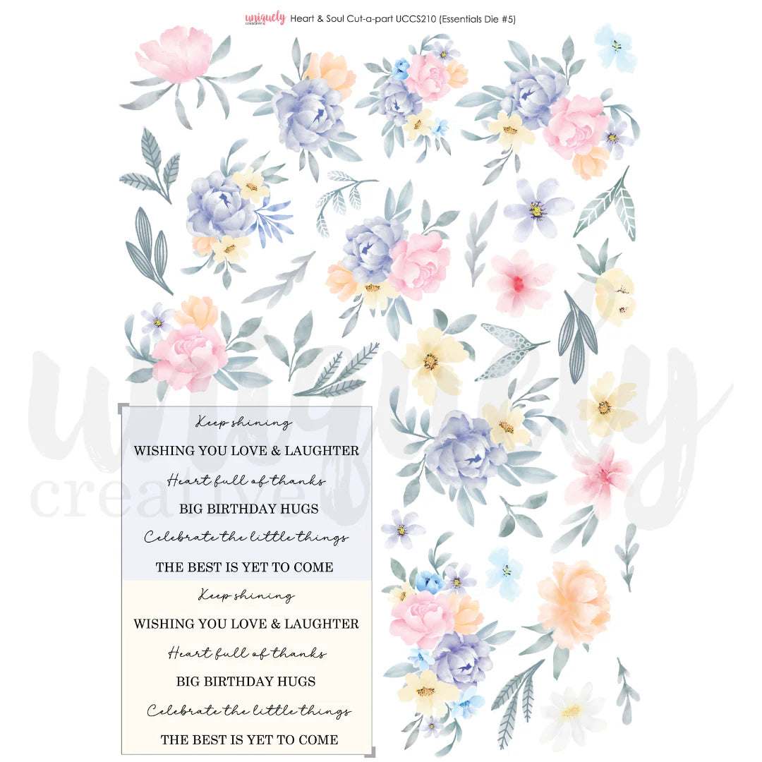 Uniquely Creative Cut-a-Part Sheet - Heart & Soul
