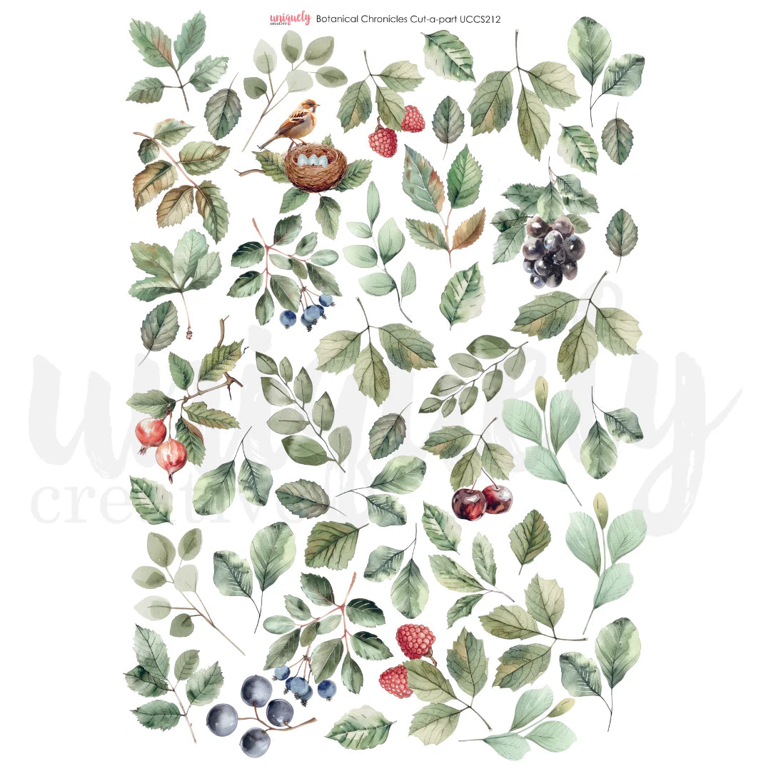 Uniquely Creative Cut-a-Part Sheet - Botanical Chronicles