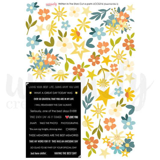 Uniquely Creative Cut-a-Part Sheet - Written in the Stars