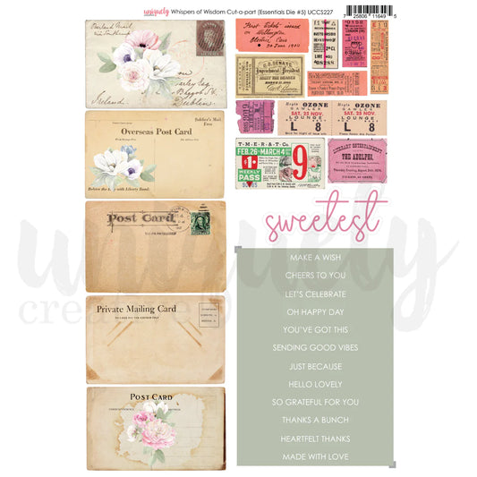Uniquely Creative A4 Cut-a-Part Sheet - Whispers of Wisdom