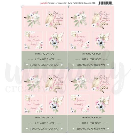 Uniquely Creative Mini Cut-a-Part Sheet- Whispers of Wisdom