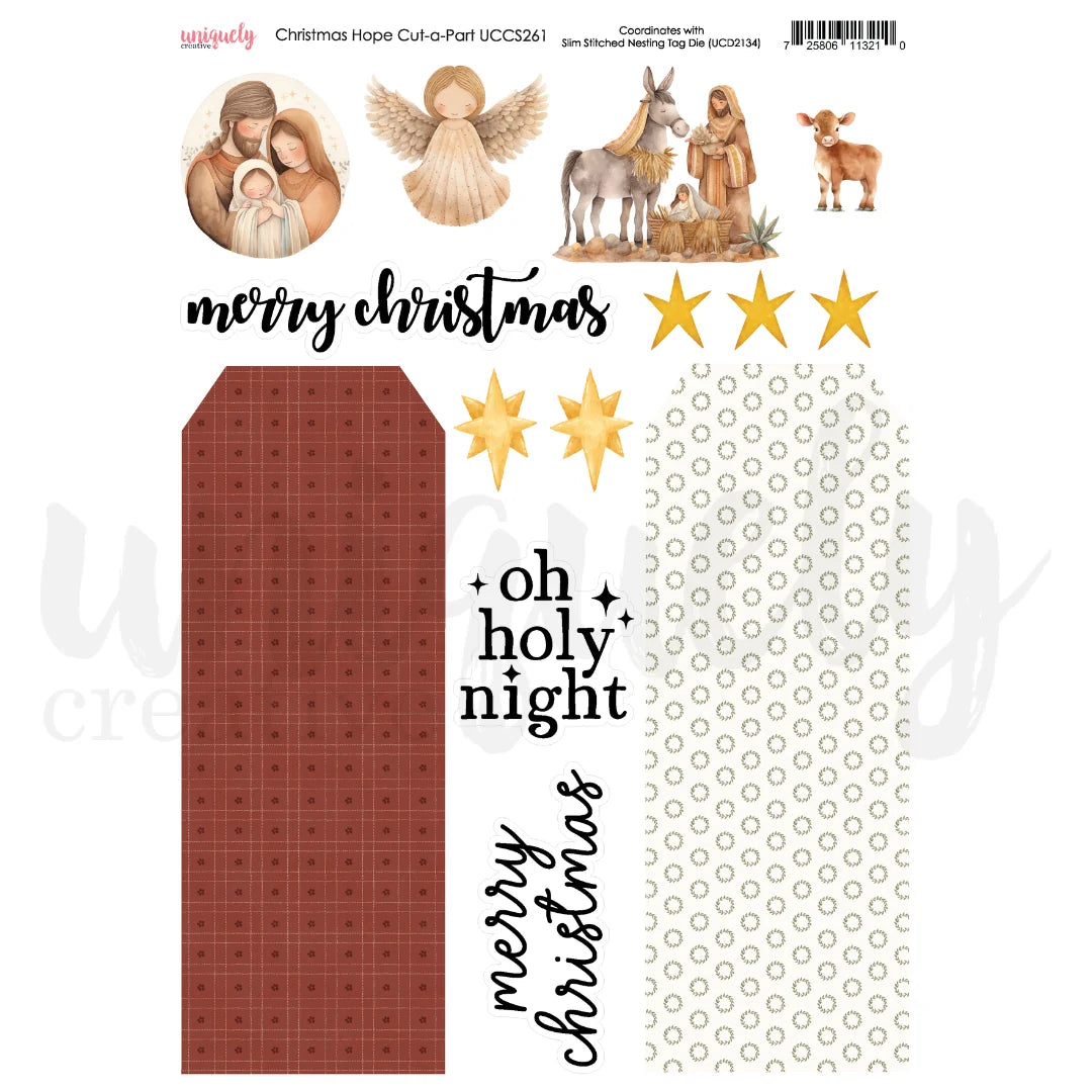 Uniquely Creative Cut-a-Part Sheet - Christmas Hope