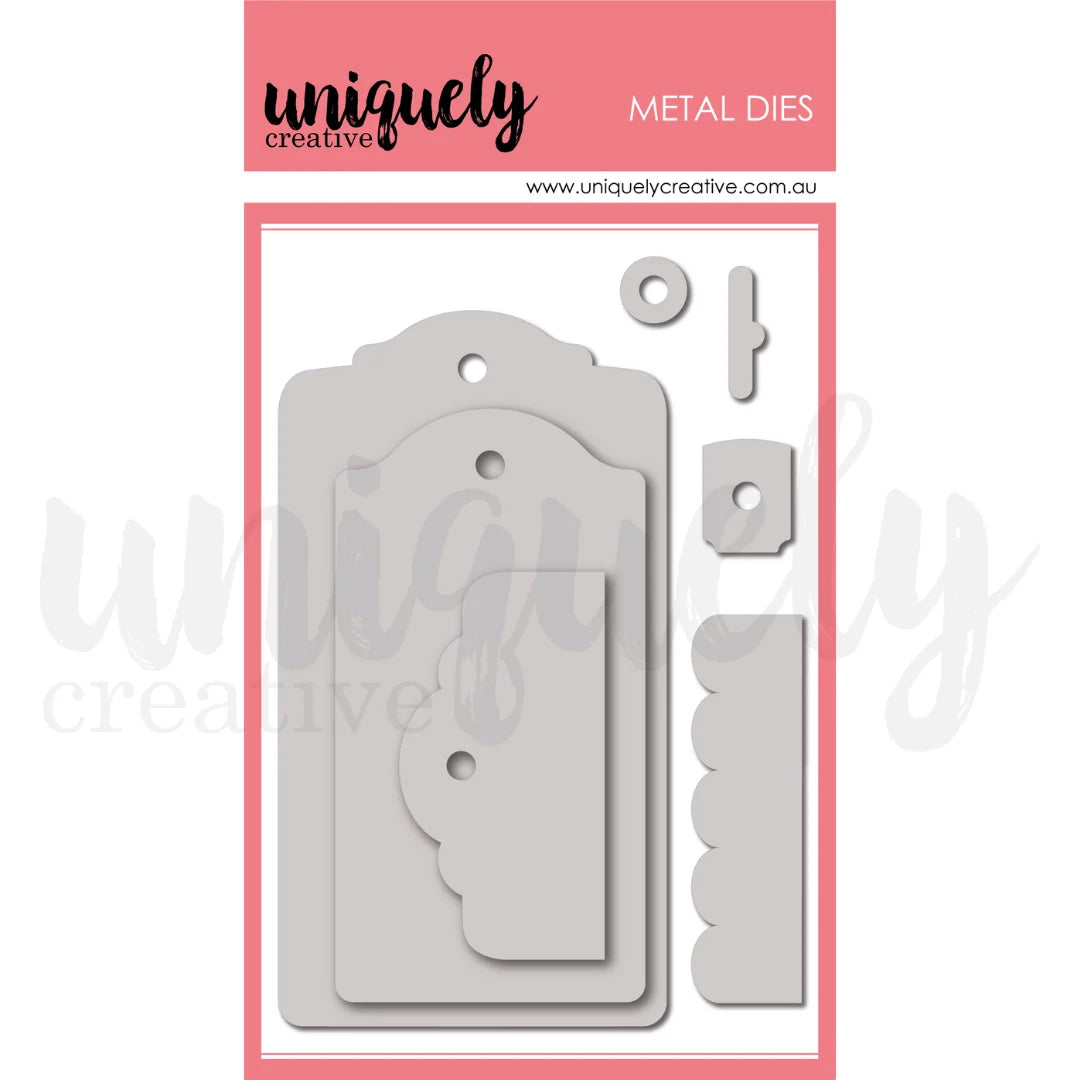 Uniquely Creative Metal Dies- Tags Tops 'N' Tails 2.0