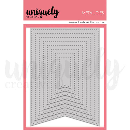 Uniquely Creative Metal Dies - Stitched Banner Die
