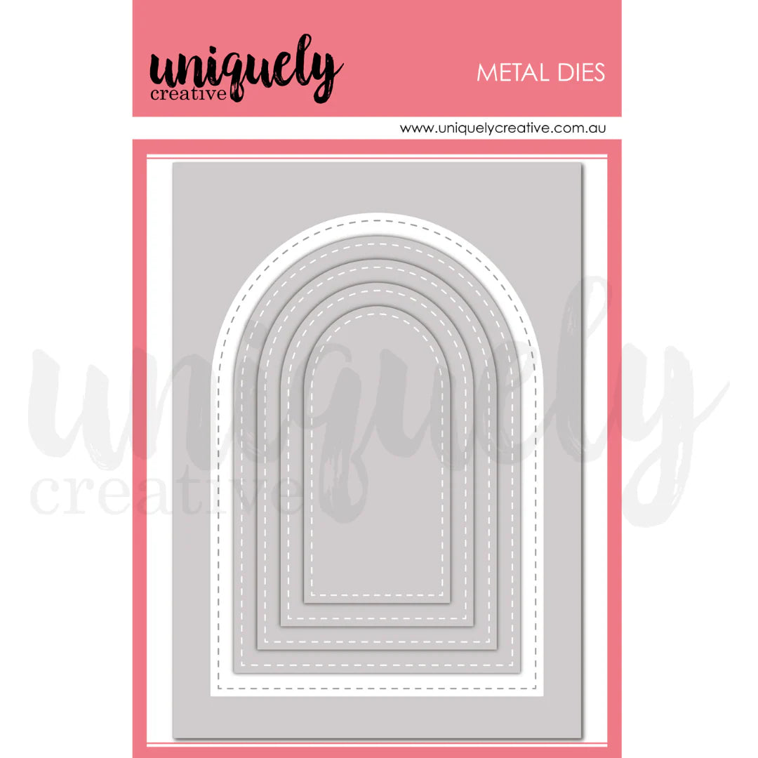 Uniquely Creative Metal Die- Stitched Arches Die