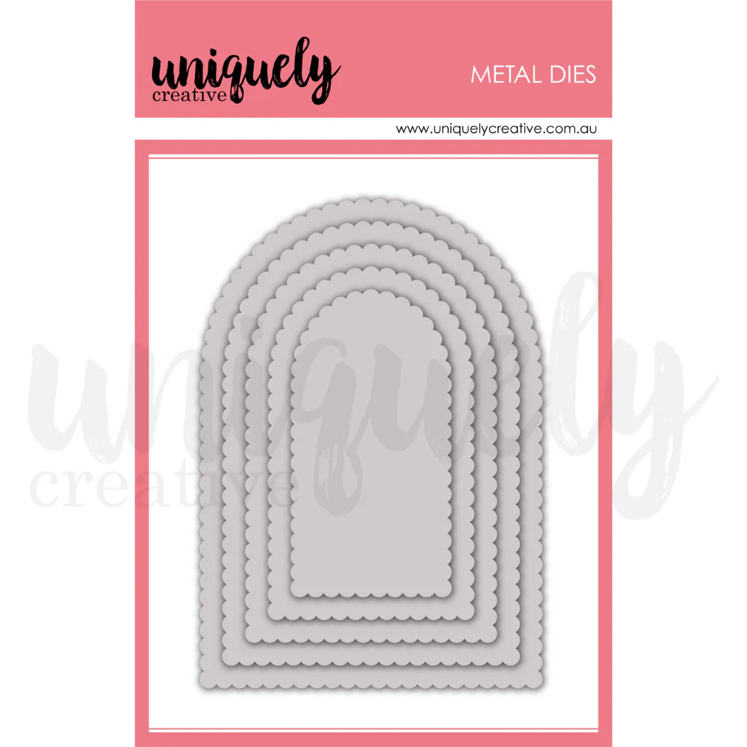 Uniquely Creative Metal Dies - Scalloped Arches Die