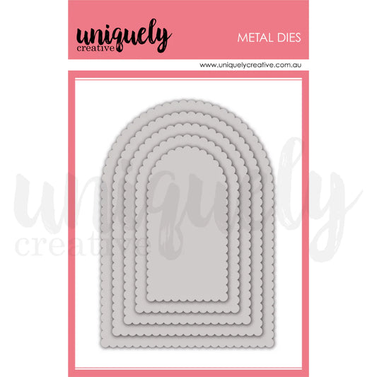 Uniquely Creative Metal Dies - Scalloped Arches Die