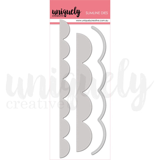 Uniquely Creative Slimline Dies- Oversized Scallop Strip Die