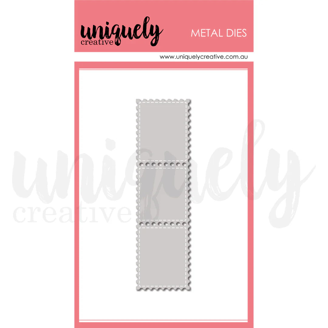 Uniquely Creative Metal Dies- Postage Stamp Strip Die
