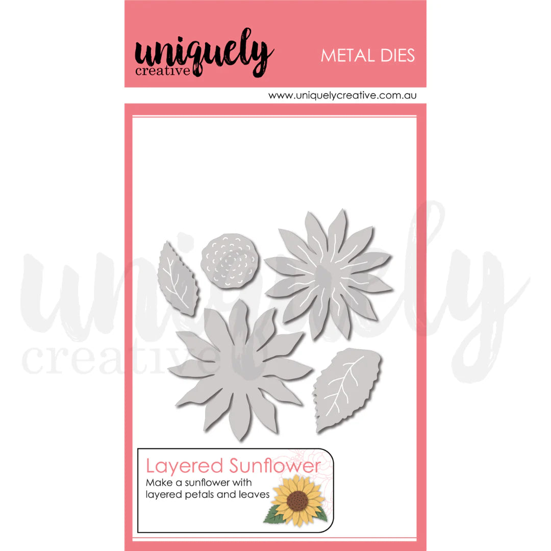 Uniquely Creative Metal Dies- Layered Sunflower