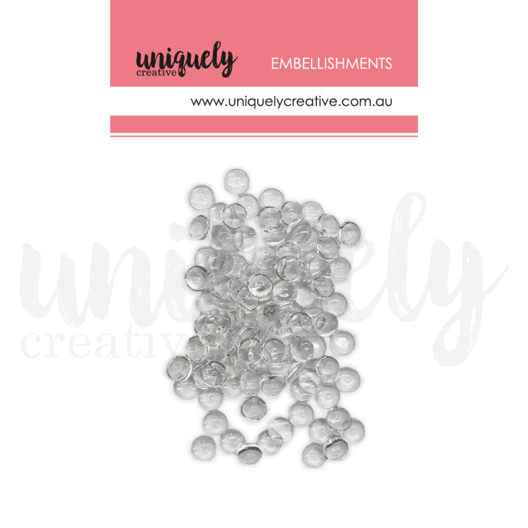 Uniquely Creative Embellishments - 8mm Glass Domes 100 pk