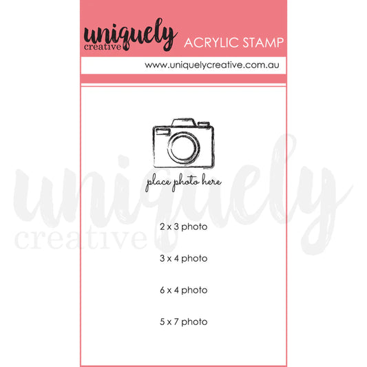 Uniquely Creative Clear Photopolymer Stamp- Place Photo Here