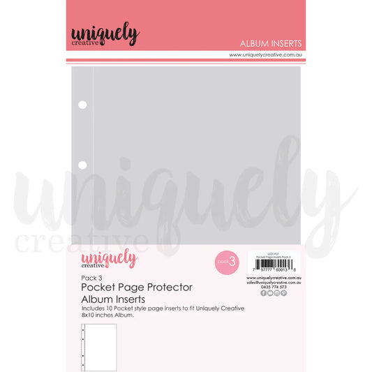 Uniquely Creative Pocket Page Protector Album Inserts- Pack 3