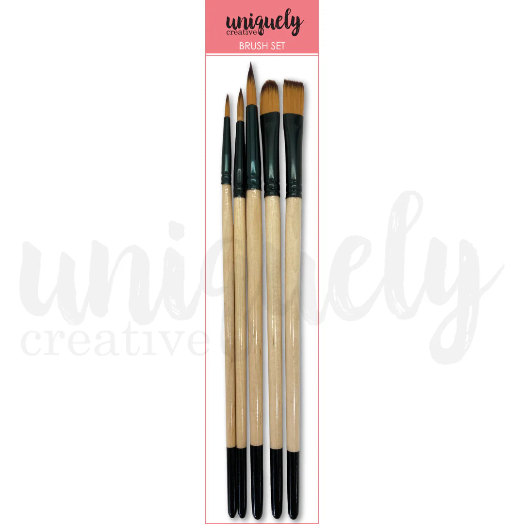 Uniquely Creative Uniqolour Brush Set - 5 Brush Set.