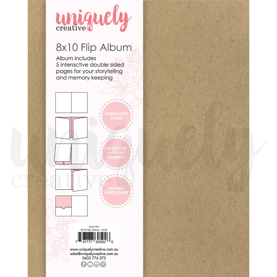 Uniquely Creative 8x10 Flip Album- Kraft