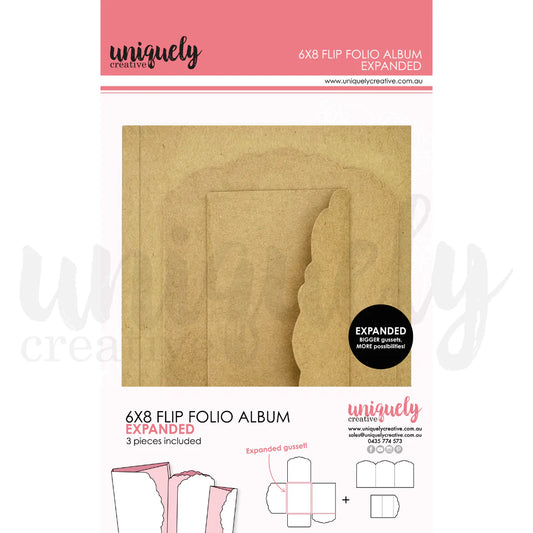 Uniquely Creative 6x8 Flip Folio Album- Expanded- Kraft