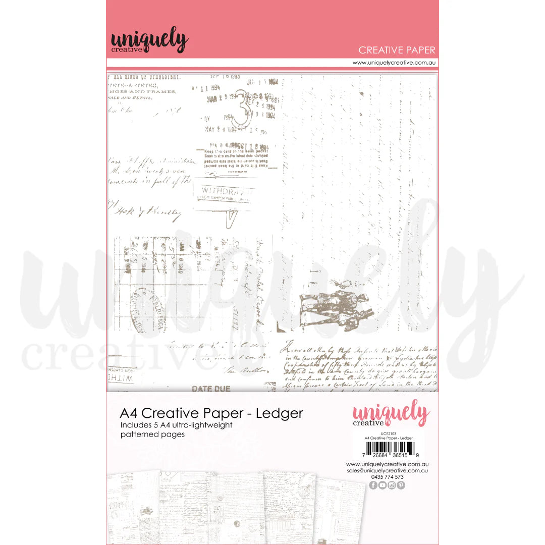 Uniquely Creative A4 Creative Paper- Ledger
