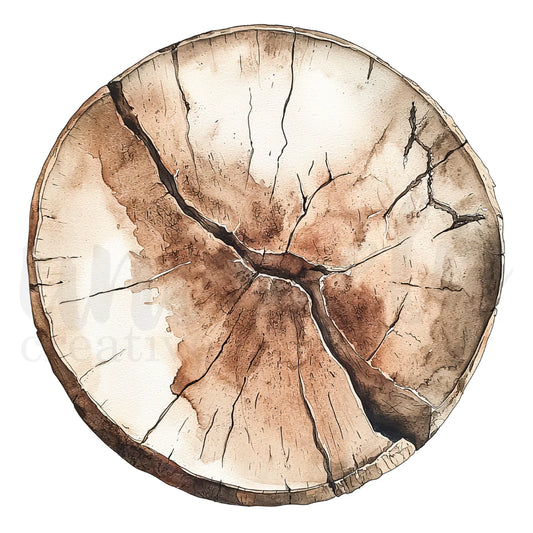 Uniquely Creative 12x12 Decorative Base Layer Specialty Paper- Field Notes- Tree Ring Slice