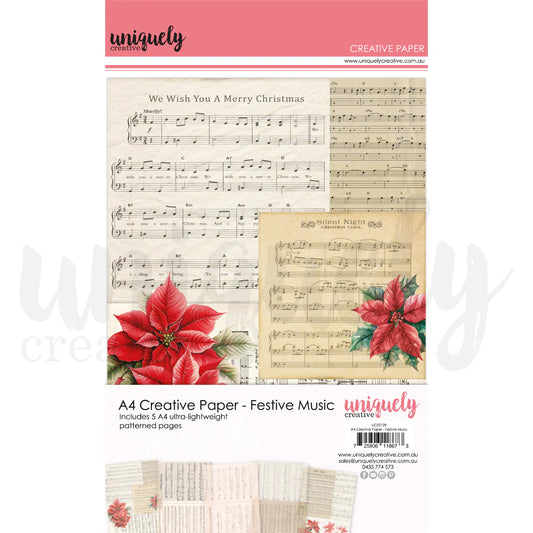 Uniquely Creative A4 Creative Paper-Fesive Music