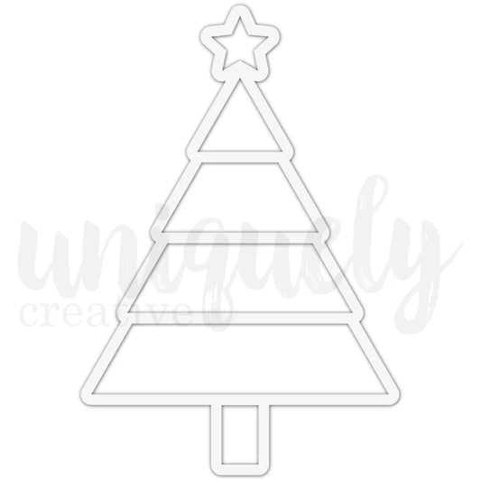 Uniquely Creative 7" x 10 1/2" Overlay - Christmas Tree
