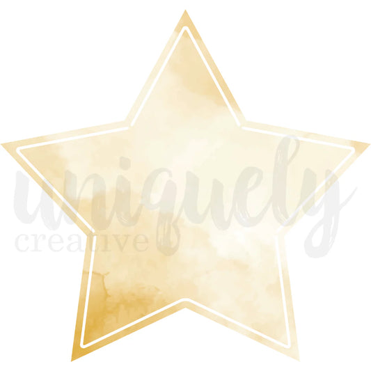 Uniquely Creative 10.5" x 10.5"  Classic Star Decorative Base Layer