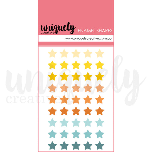 Uniquely Creative Embellishments- Enamel Star Shapes