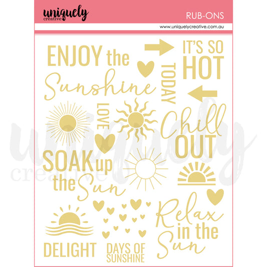 Uniquely Creative Rub-Ons- Bohemian Escape