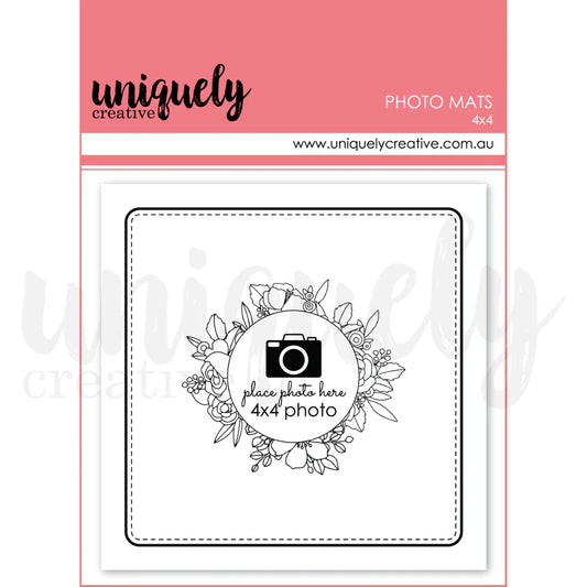 Uniquely Creative Photo Mats- 4" x 4"
