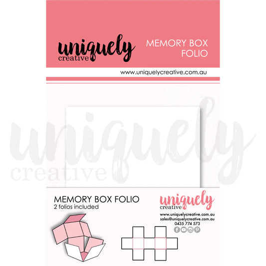 Uniquely Creative Memory Box Folio- White
