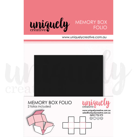 Uniquely Creative Memory Box Folio- Black