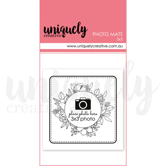 Uniquely Creative Photo Mats- 3" x 3"