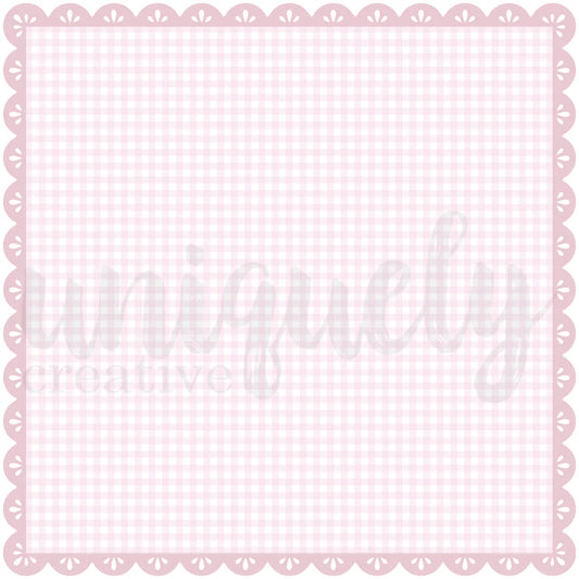 Uniquely Creative 10x10 Decorative Base- Whispers of Wisdom- Gingham