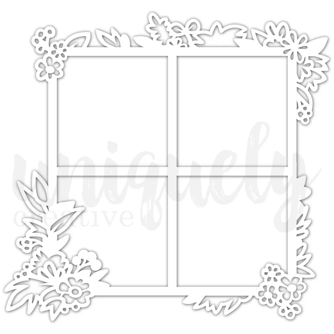 Uniquely Creative Frame Overlay- Paperbark Blooms