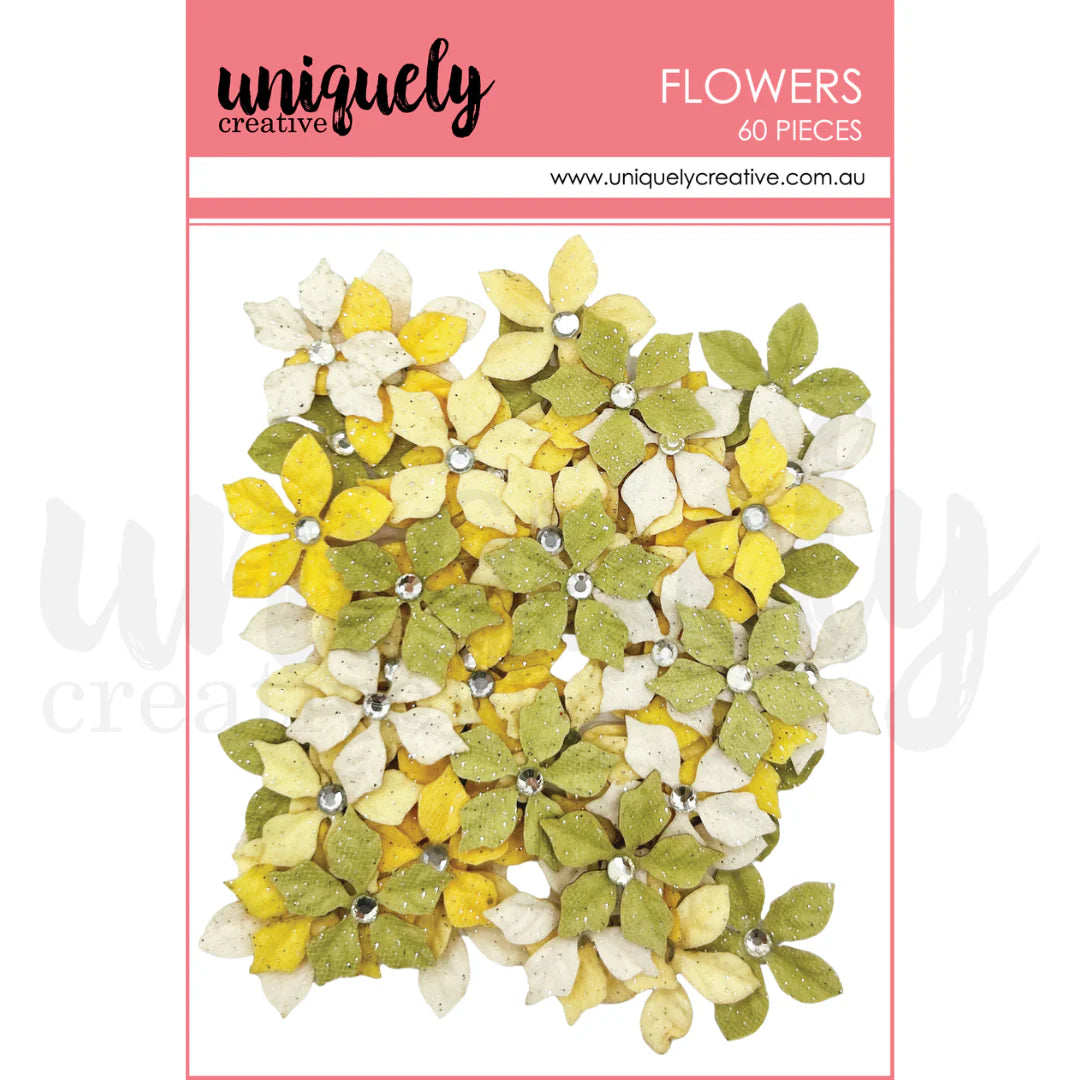 Uniquely Creative Flowers- Golden Meadows- 60 pcs