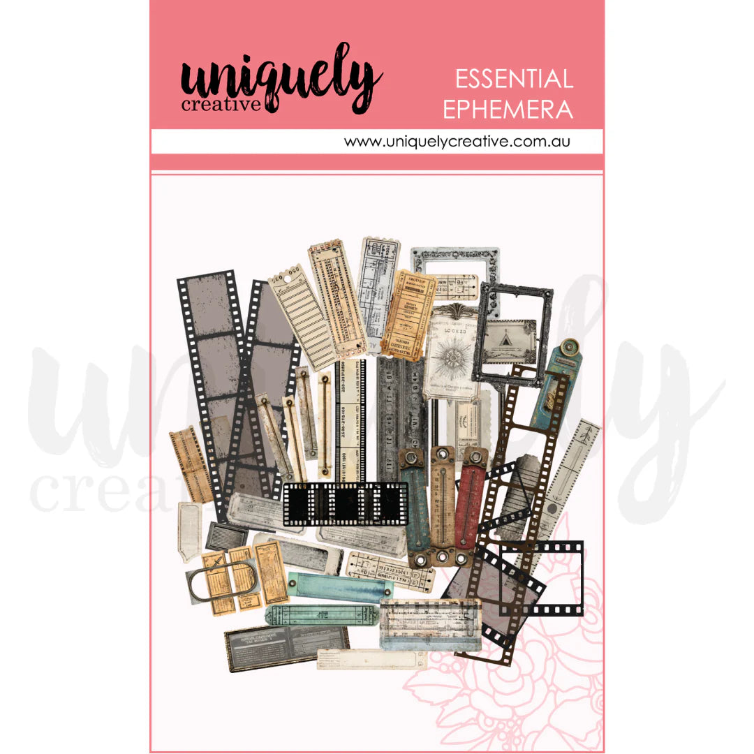 Uniquely Creative Acetate Ephemera- Rustic