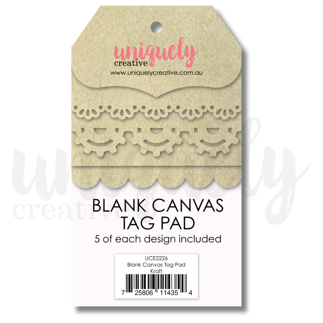 Uniquely Creative Blank Canvas Tag Pad - Kraft
