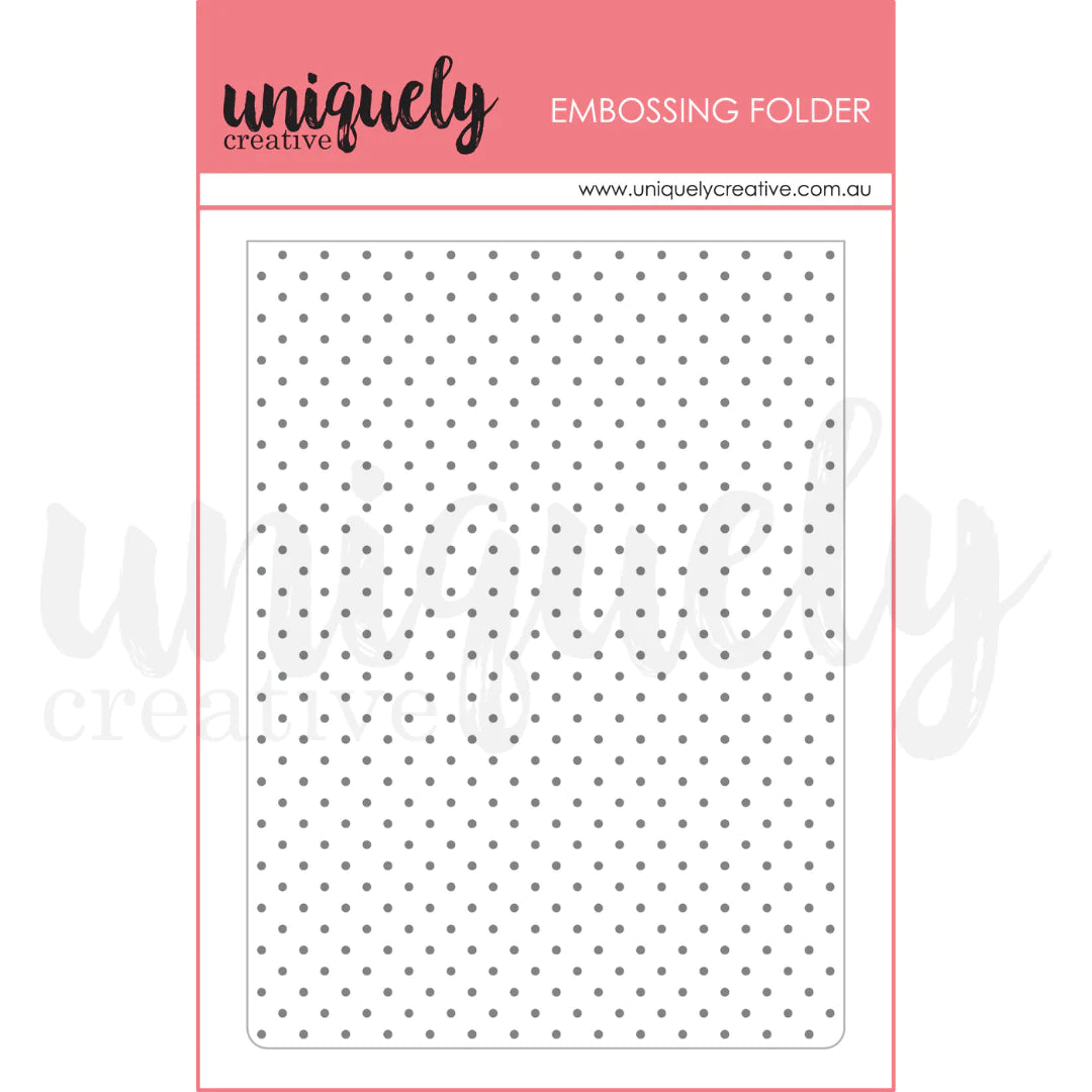 Uniquely Creative Embossing Folder - Tiny Dots