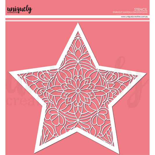 Uniquely Creative Stencil- Starlight Mandala Background Stencil