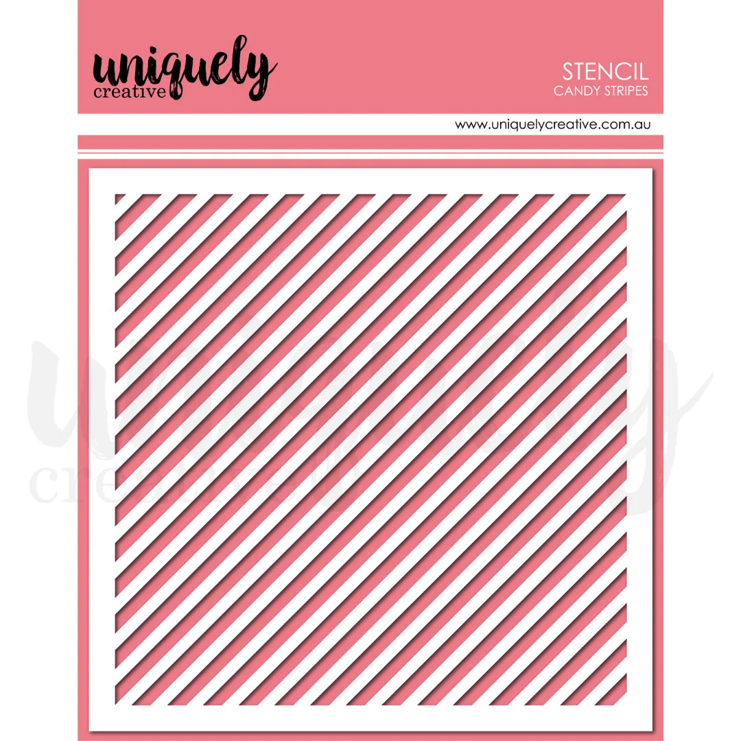 Uniquely Creative Stencil- Candy Stripes