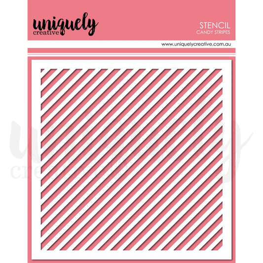 Uniquely Creative Stencil- Candy Stripes