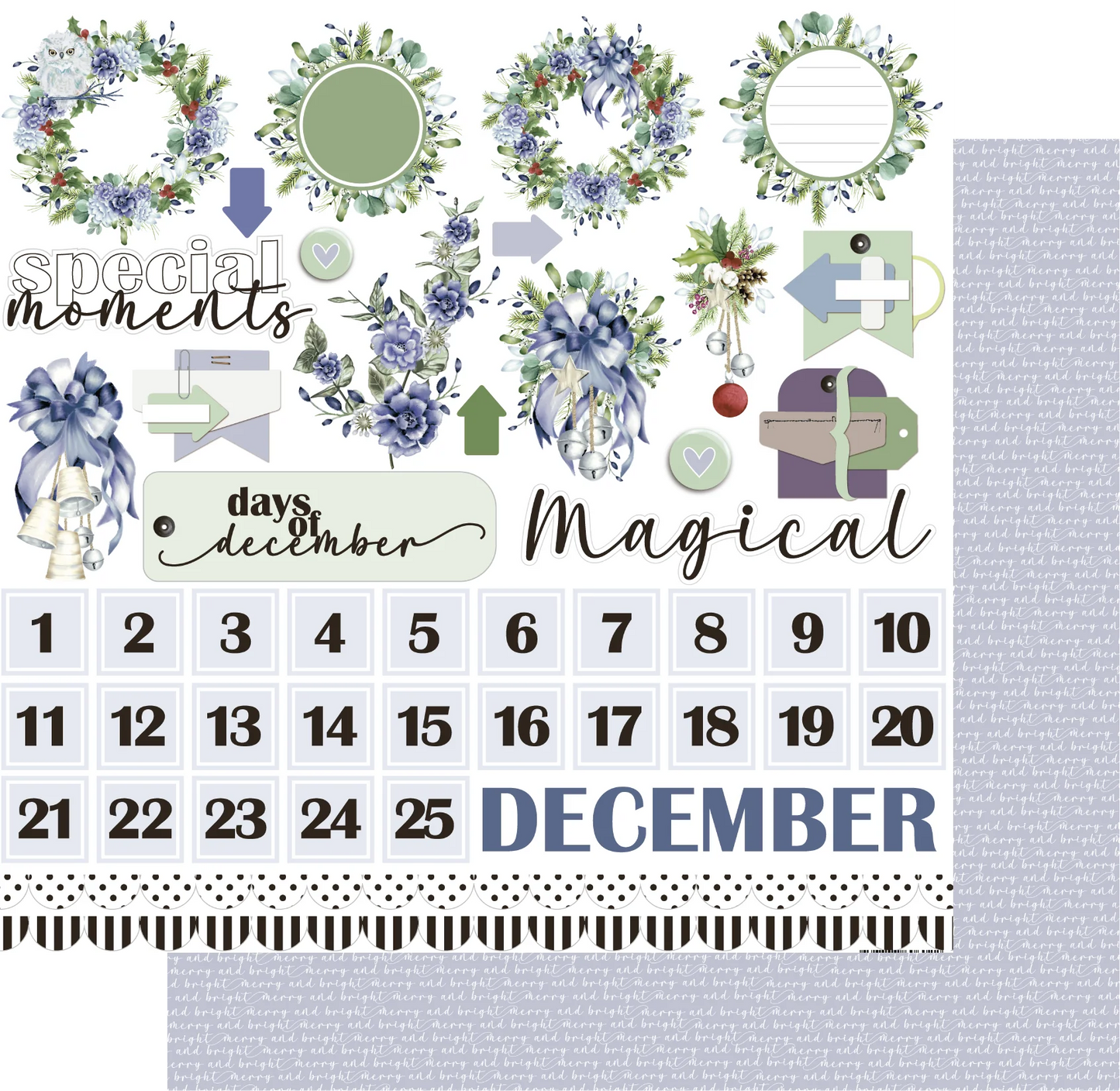 Uniquely Creative 12x12 Double Sided Paper - Holiday Spirit- Family & Friends